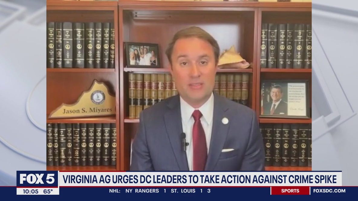 Virginia AG urges DC leaders to take action against crime spike